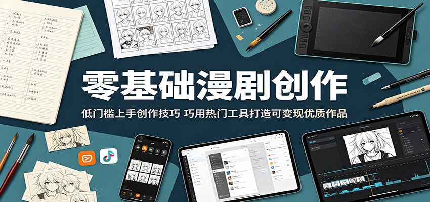 零基础漫剧创作：低门槛上手创作技巧，巧用热门工具打造可变现优质作品-伏羲SAAS
