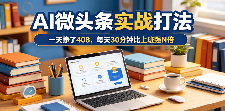 一天挣了408，AI微头条实战打法，每天30分钟比上班强N倍-伏羲SAAS