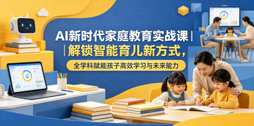 AI新时代家庭教育实战课｜解锁智能育儿新方式，全学科赋能孩子高效学习与未来能力-伏羲SAAS