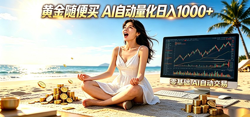 黄金随便买？AI自动外汇量化交易 在家当皇帝 日入1000+-伏羲SAAS