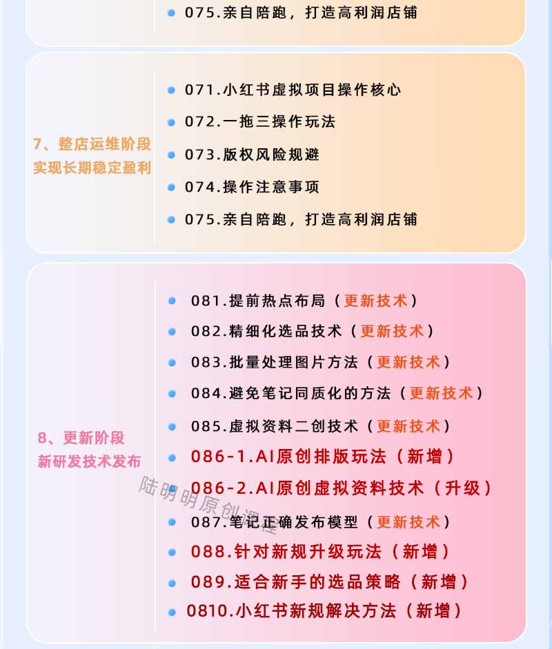 图片[4]-小红书虚拟项目特训班9.0，全面拥抱AI，批量产出原创PPT货源，单品/单店纯利润几万到几十W-伏羲SAAS