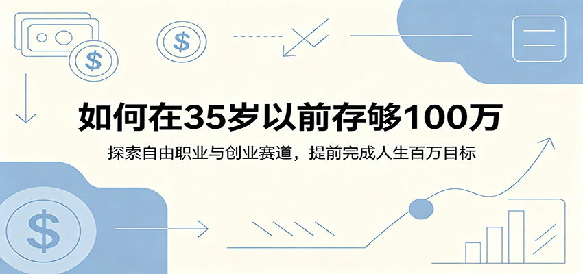如何在35岁以前存够100万：探索自由职业与创业赛道，提前完成人生百万目标-伏羲SAAS