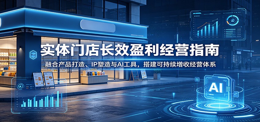 实体门店长效盈利经营指南:融合产品打造、IP塑造与AI工具,搭建可持续增收经营体系-伏羲SAAS