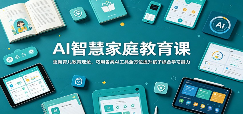 AI智慧家庭教育课：更新育儿教育理念，巧用各类AI工具全方位提升孩子综合学习能力-伏羲SAAS