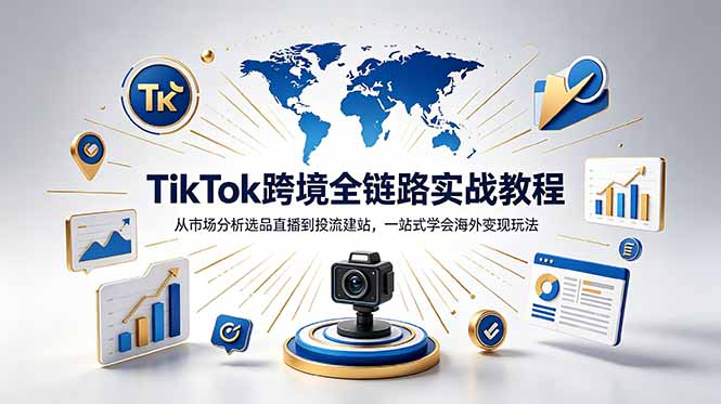 TikTok+独立站跨境基础全套教程,拆解平台盈利逻辑,新手从零跑通变现全流程-伏羲SAAS