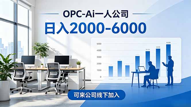2026创业新风口—OPC一人公司模式震撼首发!日收益2000-6000+,项目绿色长久,安全稳健,合...-伏羲SAAS