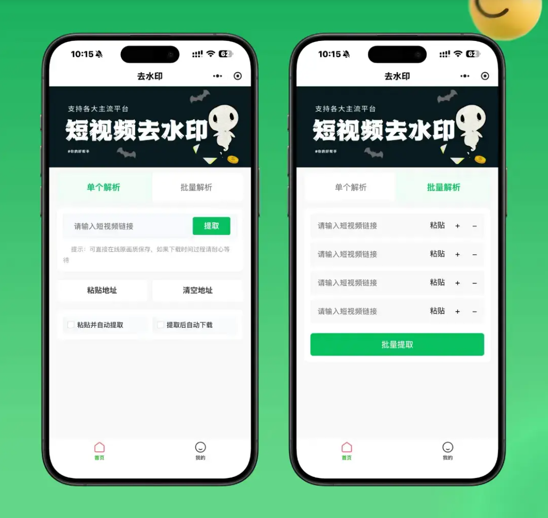 2026最新去水印小程序源码 v1.6.5 带流量主-伏羲SAAS