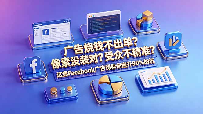 广告烧钱不出单?像素没装对?受众不精准?这套Facebook广告课帮你避开90%的坑-原创双语字幕-伏羲SAAS