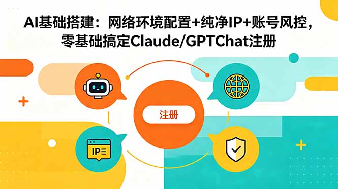 AI基础搭建:网络环境配置+纯净IP+账号风控,零基础搞定Claude/GPTChat注册-伏羲SAAS