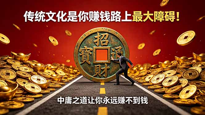 付费文章:传统文化是你赚钱路上最大障碍!中庸之道让你永远赚不到钱-伏羲SAAS