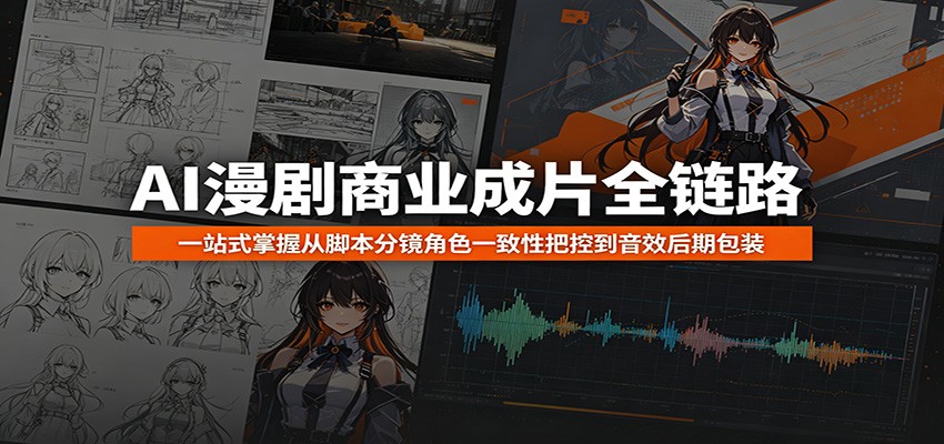 AI漫剧商业成片全链路:一站式掌握从脚本分镜角色一致性把控到音效后期包装-伏羲SAAS
