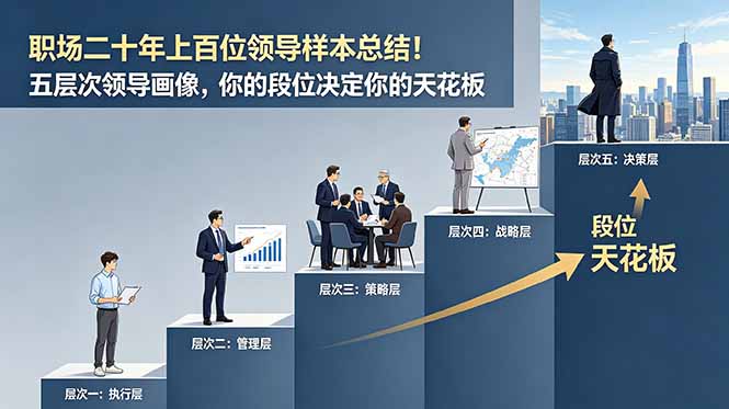 付费文章:职场二十年上百位领导样本总结!五层次领导画像,你的段位决定你的天花板-伏羲SAAS