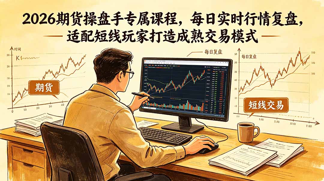 2026期货操盘手专属课程-更新6月,每日实时行情复盘,适配短线玩家打造成熟交易模式-伏羲SAAS