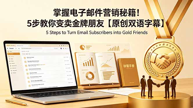 掌握电子邮件营销秘籍!5步教你变卖金牌朋友【原创双语字幕】-伏羲SAAS