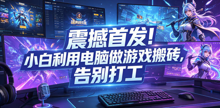 震撼首发!小白利用电脑做游戏搬砖,告别打工【揭秘】-伏羲SAAS