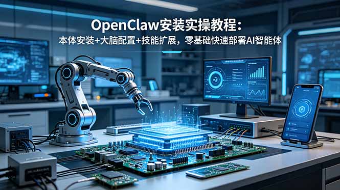 OpenClaw安装实操教程:本体安装+大脑配置+技能扩展,零基础快速部署AI智能体-伏羲SAAS