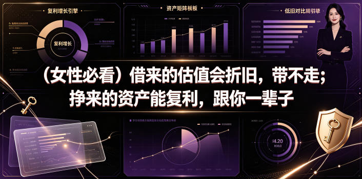 付费文章：(女性必看)借来的估值会折旧，带不走；挣来的资产能复利，跟你一辈子-伏羲SAAS
