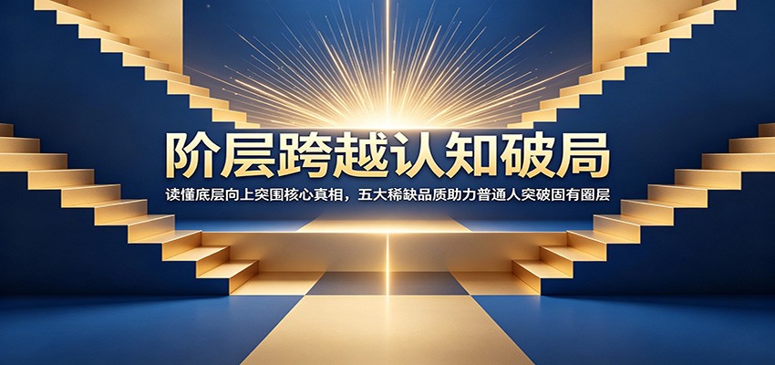 阶层跨越认知破局：读懂底层向上突围核心真相，五大稀缺品质助力普通人突破固有圈层-伏羲SAAS