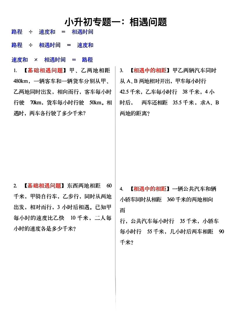 六年级下数学小升初必考应用题12大专题练习-伏羲SAAS