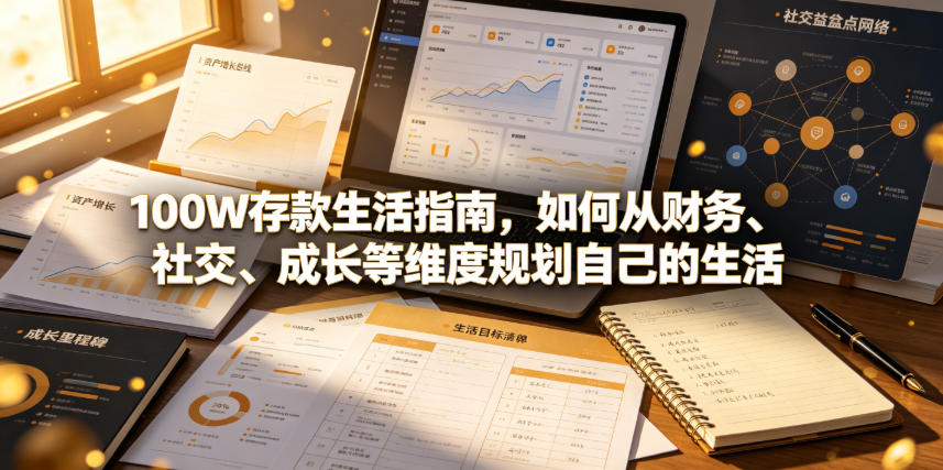 付费文章：100W存款生活指南，如何从财务、社交、成长等维度规划自己的生活-伏羲SAAS