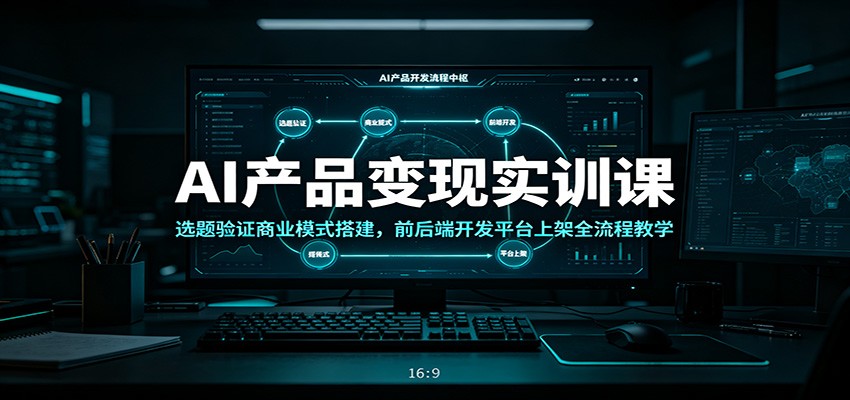 AI产品变现实训课：选题验证商业模式搭建，前后端开发平台上架全流程教学-伏羲SAAS