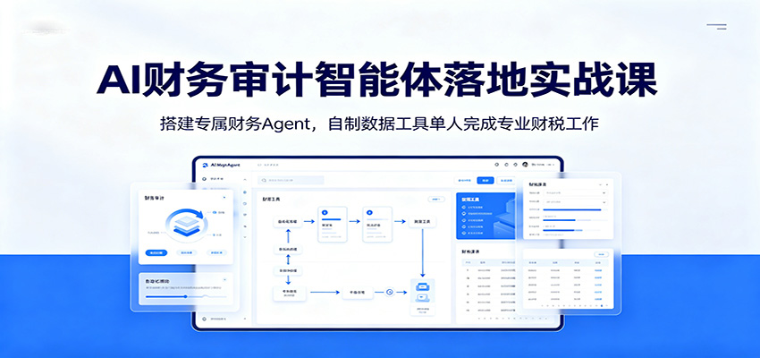AI财务审计智能体落地实战课：搭建专属财务Agent，自制数据工具单人完成专业财税工作-伏羲SAAS