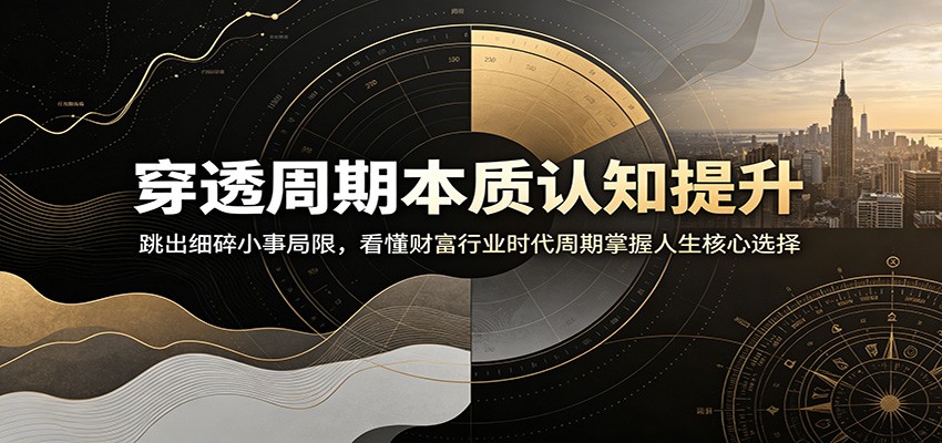 穿透周期本质认知提升:跳出细碎小事局限,看懂财富行业时代周期掌握人生核心选择-伏羲SAAS
