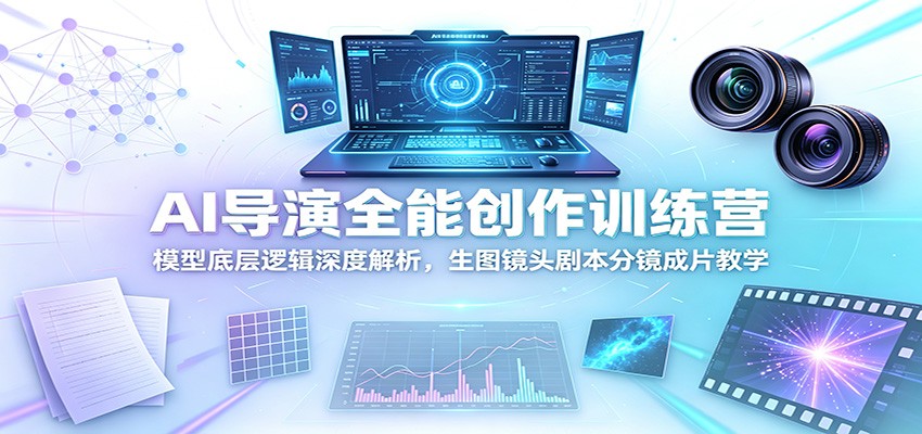 AI导演全能创作训练营：模型底层逻辑深度解析，生图镜头剧本分镜成片教学-伏羲SAAS