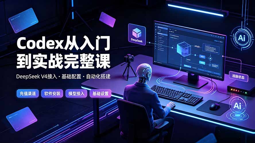Codex从入门到实战完整课|充值·安装·接入DeepSeek,记忆·插件·Skill·CLI·MCP全拆解-伏羲SAAS