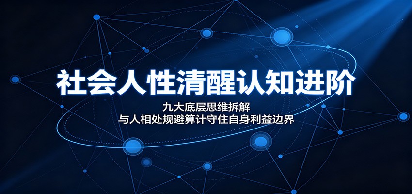 社会人性清醒认知进阶:九大底层思维拆解,与人相处规避算计守住自身利益边界-伏羲SAAS