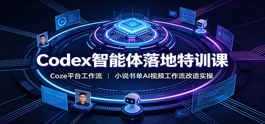 Codex智能体落地特训课:Coze平台工作流,小说书单AI视频工作流改造实操-伏羲SAAS