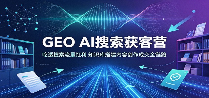GEO AI搜索获客营:吃透搜索流量红利,知识库搭建内容创作成交全链路-伏羲SAAS