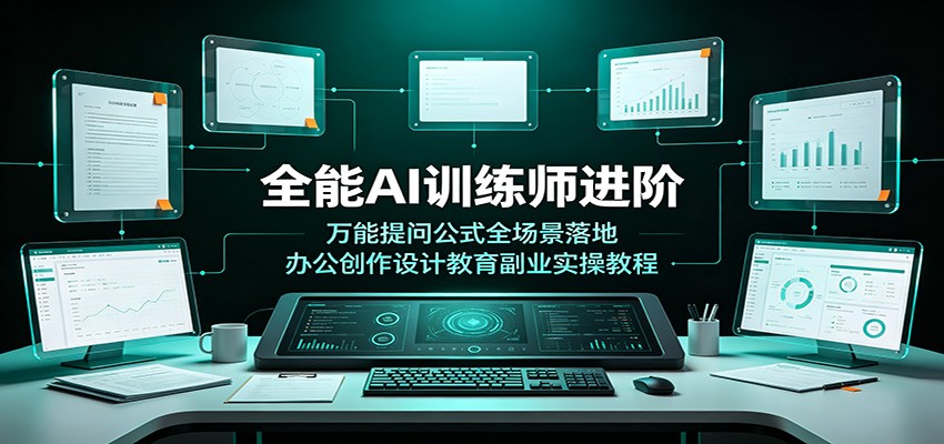 全能AI训练师进阶:万能提问公式全场景落地,办公创作设计教育副业实操教程-伏羲SAAS