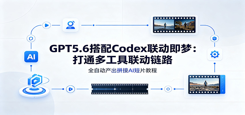 GPT5.6搭配Codex联动即梦:打通多工具联动链路,全自动产出拼接AI短片教程-伏羲SAAS