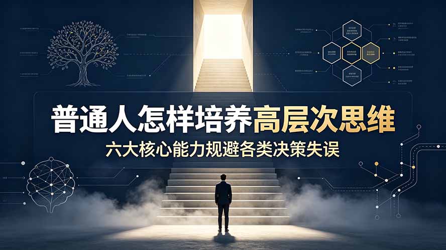 付费文章：普通人怎样培养高层次思维，六大核心能力规避各类决策失误-伏羲SAAS