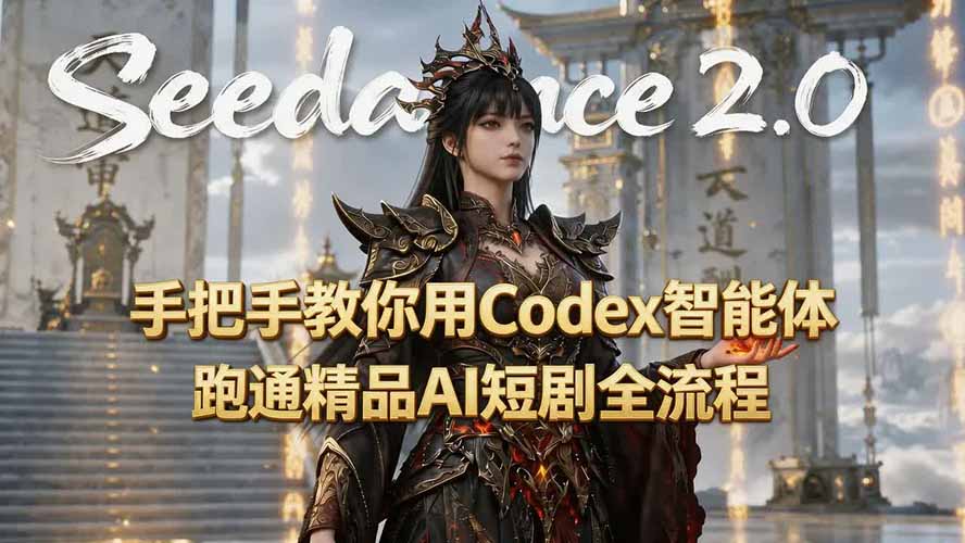 手把手教你用Seedance2.0+Codex智能体跑通精品AI短剧全流程(附3种skill技能-伏羲SAAS