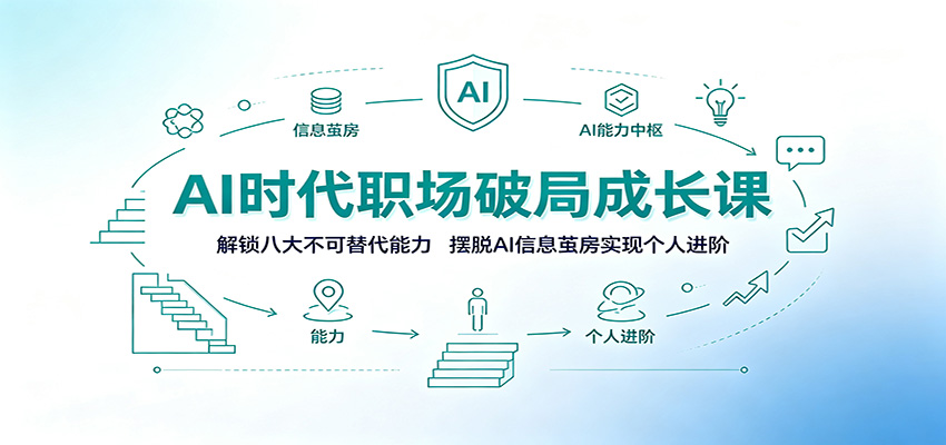 AI时代职场破局成长课：解锁八大不可替代能力，摆脱AI信息茧房实现个人进阶-伏羲SAAS