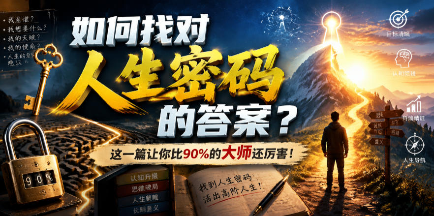 付费文章：如何找对人生密码的答案？这一篇让你比90%的大师还厉害！-伏羲SAAS
