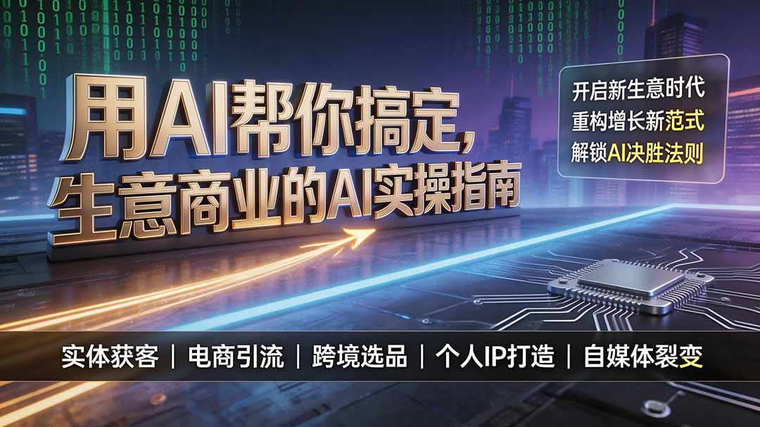用AI帮你搞定，生意商业的AI实操指南，开启新生意时代，重构增长新范式，解锁AI时代决胜法则-伏羲SAAS