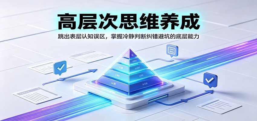 高层次思维养成:跳出表层认知误区,掌握冷静判断纠错避坑的底层能力-伏羲SAAS