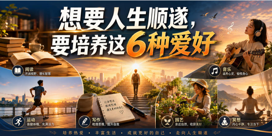 公众号付费文章：想要人生顺遂，要培养这6种爱好-伏羲SAAS