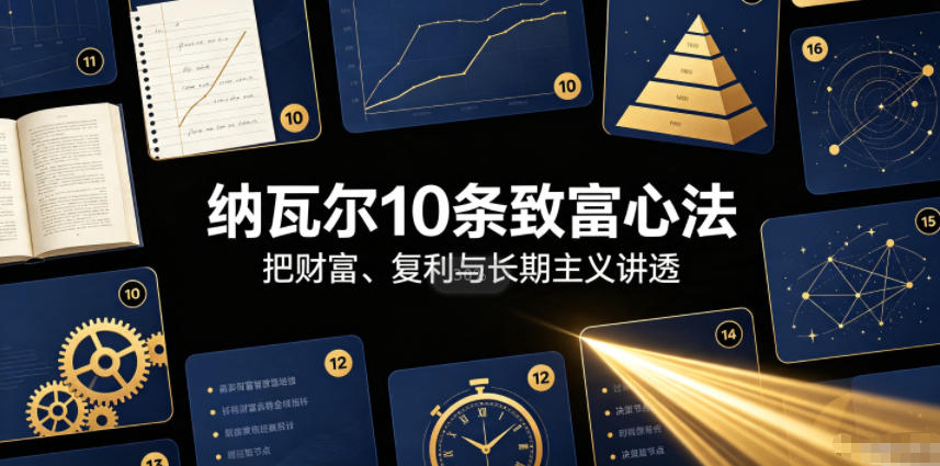 付费文章：纳瓦尔10条致富心法-伏羲SAAS
