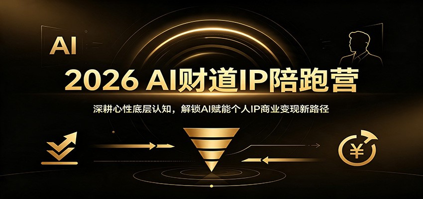 2026 AI财道IP陪跑营：深耕心性底层认知，解锁AI赋能个人IP商业变现新路径-伏羲SAAS