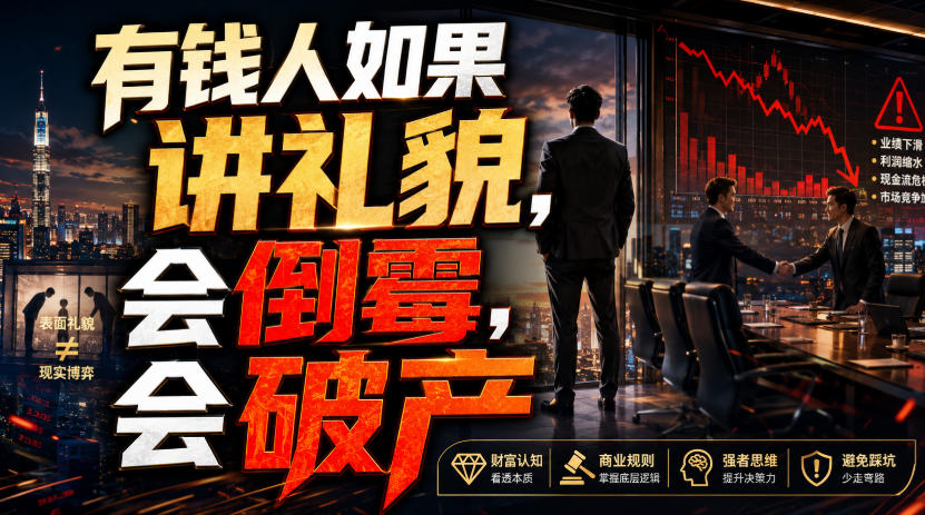 付费文章：有钱人如果讲礼貌，会倒霉，会破产-伏羲SAAS