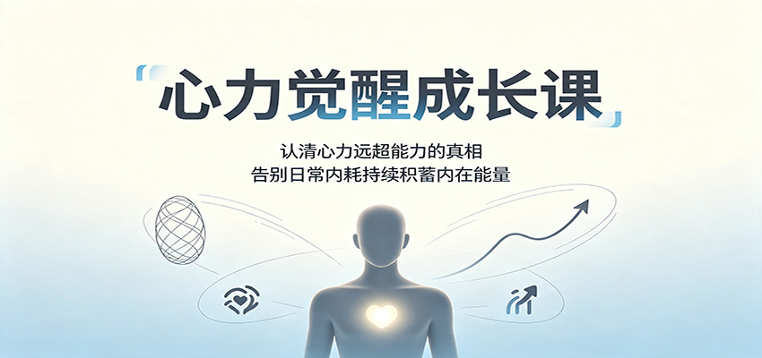 心力觉醒成长课:认清心力远超能力的真相,告别日常内耗持续积蓄内在能量-伏羲SAAS
