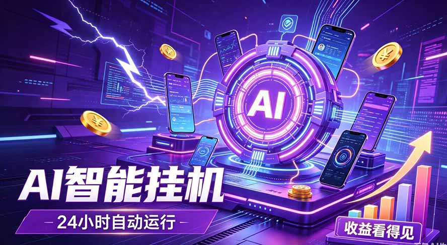 AI智能广告挂机，躺赚新模式 设备托管运行，解放双手持续变现-伏羲SAAS